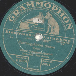 Wiener Schrammel Quartett - Faschingskinder / In lauschiger Nacht