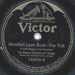 The Benson Orchestra Of Chicago - Virginia Blues / Venetian Love Boat