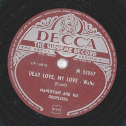 Mantovani - Dear Love, My Love / It Happens in Monterey