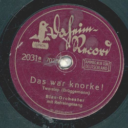 Blas Orchester - Das war knorke / Lene, was ist denn mit...