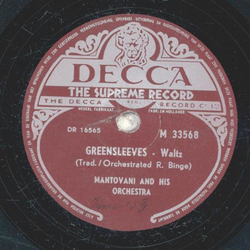 Mantovani and his Orchestra - Dancing With Tears In My Eyes / Greensleeves