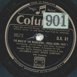 Columbia Light Opera Company - The Maid Of The Mountains...