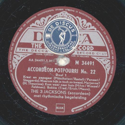 Die 3 Jacksons - Accordeon-Potpourri No. 22