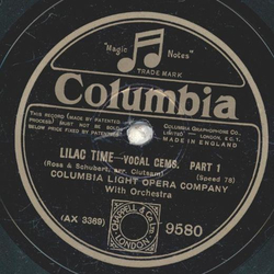 Columbia Light Opera Company - Lilac Time 1. Teil / 2. Teil