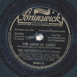 Red Nichols - The Sheik of Araby / Shim-me-sha-wabble
