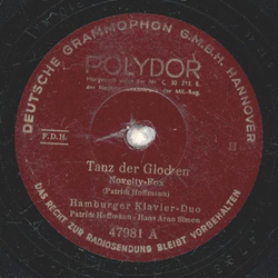 Hamburger Klavier Duo - Tanz der Glocken / Jede Frau hat...