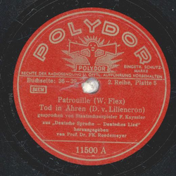 F. Kayssler - Patrouille (W. Flex) Tod in Ähren (D. v....