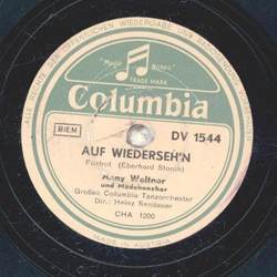 Anny Weltner / Willy Vosmendes - Auf Wiedersehen / Cest...