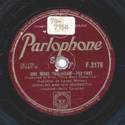 Geraldo - One more Tomorrow / Down in the Valley