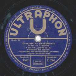 Kammer- Orchester - Eine kleine Nachtmusik 