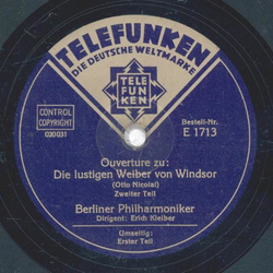 Berliner Philharmonischen Orchester - Ouverture zu: Die lustigen Weiber von Windsor