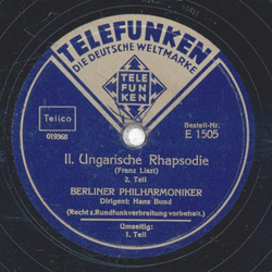 Berliner Philharmoniker: Hans Bund  - II. Ungarische Rhapsodie