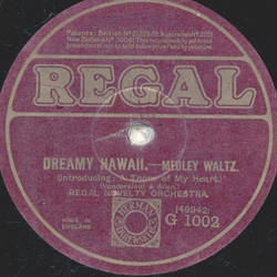 Regal Dance Orchestra - Hiawathas Melody Of Love / Dreamy Hawaii