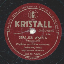 Mitglieder des Philharmonischen Orchesters Berlin - Strauss Walzer 1. Teil / 2. Teil