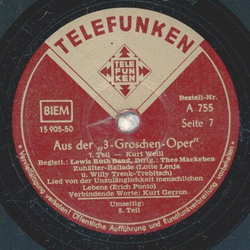 Lewis Ruth Band - Aus der 3-Groschen-Oper Teil VII + VIII