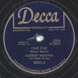 Carmen Miranda - Cae Cae / Arca de Noe