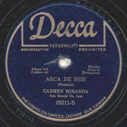 Carmen Miranda - Cae Cae / Arca de Noe
