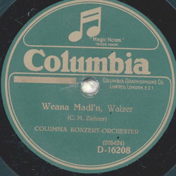 Columbia-Konzert Orchester - In lauschiger Nacht / Weana Madln