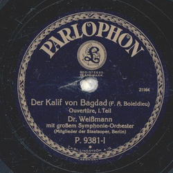 Groes Symphonie-Orchester: Dr. Weimann - Der Kalif von...