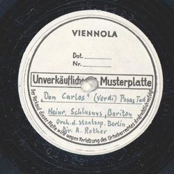 Heinrich Schlusnus - Die sizilianische Vesper / Don Carlos 