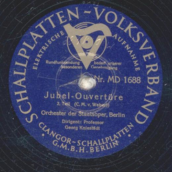 Orchester der Staatsoper, Berlin: Georg Kniestdt - Jubel-Ouvertre