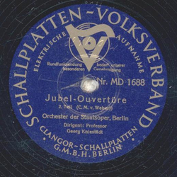 Orchester der Staatsoper, Berlin: Georg Kniest�dt - Jubel-Ouvert�re