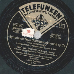 Prof. Dr. Willem Mengelberg - Symphonie Nr. 6 (...