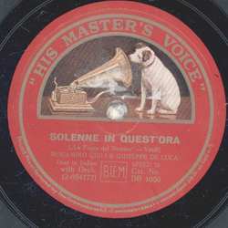 Benjamino Gigli & Giuseppe de Luca - Solenne in questora...