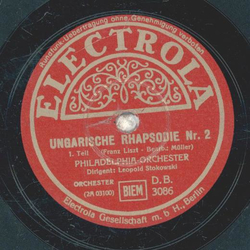Philadelphia Orchester: Leopold Stokowski - Ungarische Rhapsodie Nr. 2, 1. Teil und Schlu