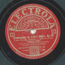 Philadelphia Orchester: Leopold Stokowski - Symphonie Nr. 4 in F-Moll, Op. 36