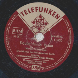 Musikkorps der Schutzpolizei Berlin - Deutschlands Ruhm /...