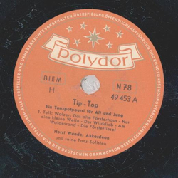 Horst Wende Orch. - Tip-Top,  Ein Tanzpotpourri für Alt...