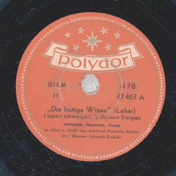 Johannes Heesters - Die lustige Witwe (Lehár) Lippen...