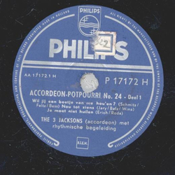 The 3 Jacksons - Accordeon Potpourri No.24 Deel 1 / Accordeon Potpourri No.24 Deel 2