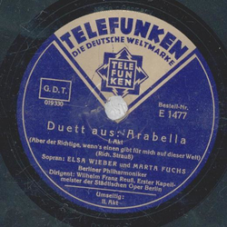 Wilhelm Franz Reu - Duett aus Arabella 1.+ 2. Akt