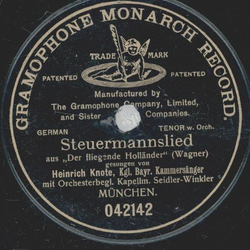 Heinrich Knote - Steuermannslied / Hymne a.  Alessandro...