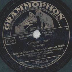 Heinrich Schlusnus - Carmen / Undine