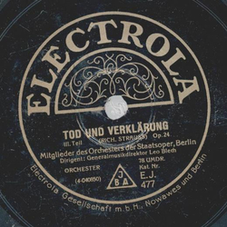 Mitglieder des Orchesters der Staatsoper, Berlin - Tod...