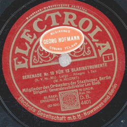 Mitglieder des Orchesters der Staatsoper, Berlin -...