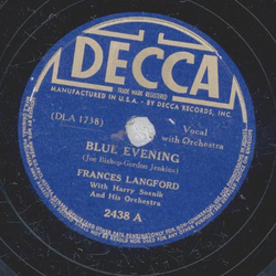 Frances Langford - Blue Evening / The Honorable Mr. So And So