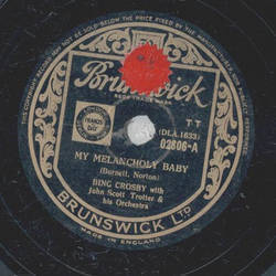 Bing Crosby with John Scott Trotter - My Melancholy Baby...