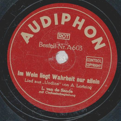 L. van de Sande - Im Wein liegt die Wahrheit nur allein /...