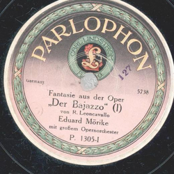 Eduard Mrike - Fantasie aus der Oper: Der Bajazzo Teil I und II
