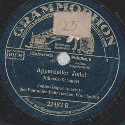 Jodler Doppelquartett  des Pontonier Fahrvereins, Worblaufenfen - Alpaufzug / Appenzeller Jodel