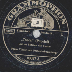 Franz Völker - Tosca ( und es blitztn die Sterne ) /...