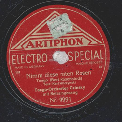 Tango-Orchester Czinsky - Nimm diese roten Rosen / Napolitana
