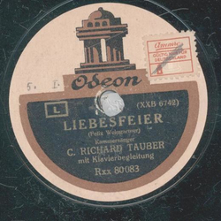 C. Richard Tauber - Morgen / Liebesfeier