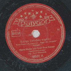 Maria Mucke, Peter Ren Krner - Komm Liebchen wander /...