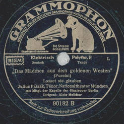 Julius Patzak - La Bohme / Das Mdchen aus dem goldenen Westen