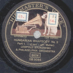 Leopold Stokowski - Hungarian Rhapsody No. 2 Teil I und II